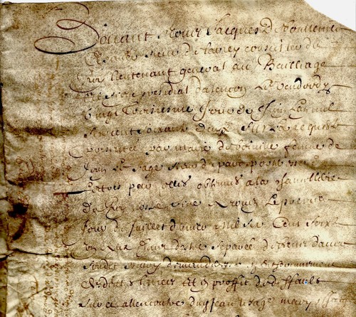 1662 alençon atto giudizio - alençon,