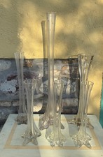 6 Vasi In Vetro Per Fiori Da Altare