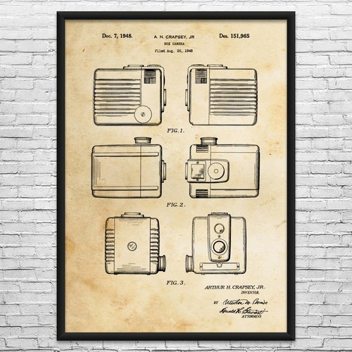 Brownie camera patent wall - brownie,