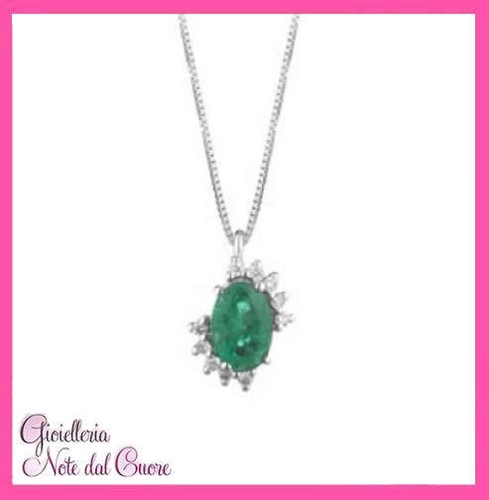 Ciondolo oro bianco 18k - in, con