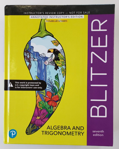 Algebra and trigonometry - and,