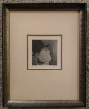 Acquaforte di un uomo di