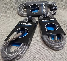 3 Cavi NEUTRIK QUIKLOK Trasparente JACK/JACK 4,5 Mt x Basso/Chitarra Made ITALY