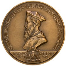 Medaglia Giovanni Morone, 1509 - 1580, Vescovo di Modena poi Vescovo di Novara