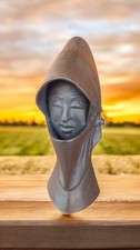 TESTA DONNA CERAMICA BRONZATA