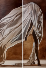 Dipinto Nudo Monocromatico