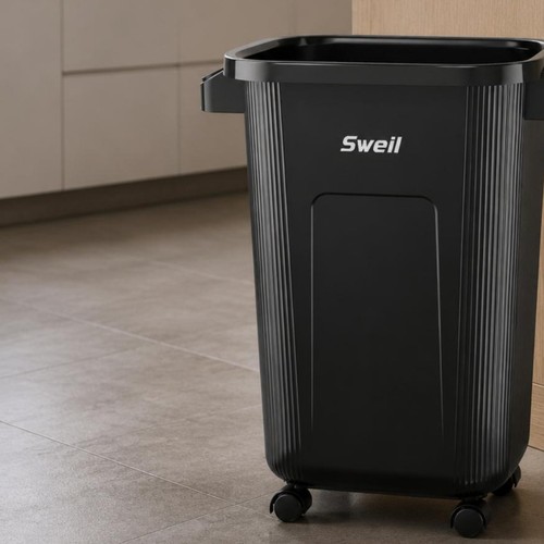 Bidone mobile ruote - mobile, su