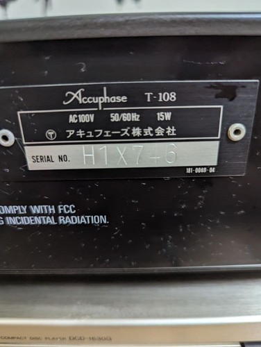 Accuphase 108 am - t-108, fm