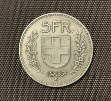 Svizzera franchi 1937 b - 5,