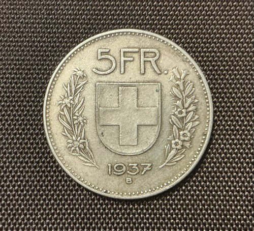 Svizzera franchi 1937 b - 5,