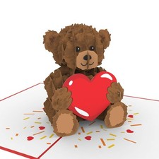 papercrush® Pop Up Biglietto Orsetto - Biglietto auguri compleanno 3D per lei (d