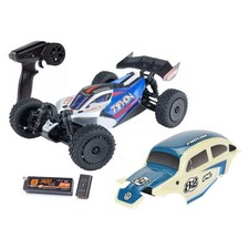 Arrma TYPHON GROM 4x4 SMART 1/14 Buggy Blu/Argento con CARROZZERIA OMAGGIO