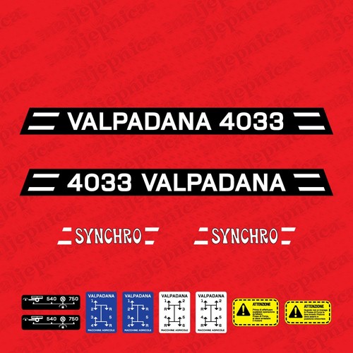 Adesivi ricambio valpadana - adesivi,