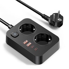 ciabatta multipresa 6 in 1 ciabatta multipresa con usb Ricarica Rapida 20W e