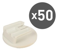 Conf. 50 pz Clip adesiva