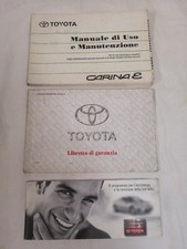 Manuale Di Uso E Manutenzione Toyota Carina E