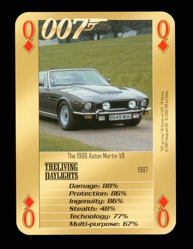Playing card 007 bonds - x,