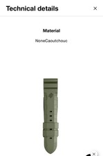 Cinturino in gomma verde