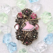 Spilla ballerina vintage con