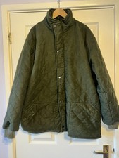 Giacca da tiro trapuntata Country Wear by Caribou verde uomo grande 