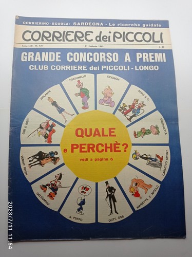 Comic corriere dei - comic, year