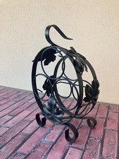 Porta bottiglie in Ferro Battuto - per 3 bottiglie - Nuovo.