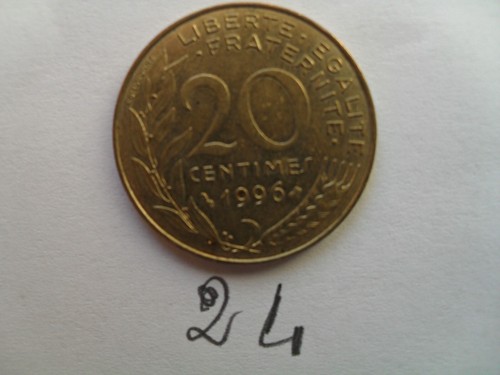 Moneta franchi francesi - , 20