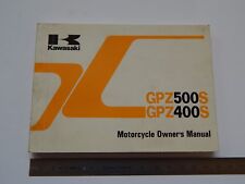 MANUALE 1988 USO MANUTENZIONE ORIGINALE OWNER'S KAWASAKI GPZ 400 500 S INGLESE