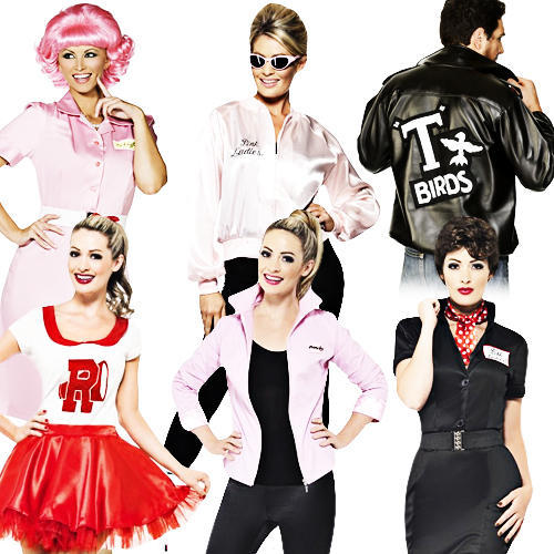 Costume grease anni adulto - costume,