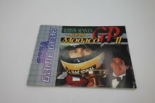 MANUALE PER : SUPER MONACO GP II sega game gear
