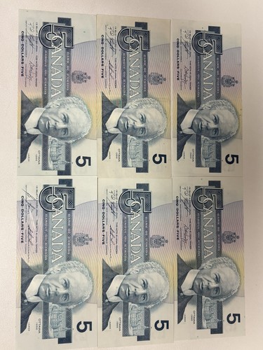 Canadian dollar bill - canadian, 5