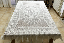 Tovaglia in cotone rettangolare per 6 posti. Fatta a mano