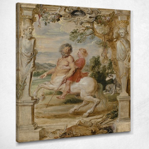 Achille educato dal centauro - achille,