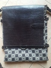 GIORGIO ARMANI Emporio borsa monogram pelle e tessuto vintage 