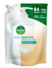11,65€/L - Confezione da 6 Dettol Sapone Mani/Gel Lavaggio Ricarica - Sensibile - 500ml
