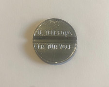 GETTONE TELEFONICO SIP CROMATO VINTAGE FINE ANNI '70  "IL TELEFONO, LA TUA VOCE"