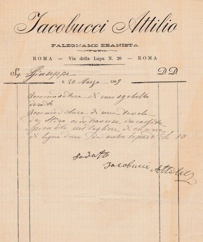 Iacobucci attilio falegname - §,