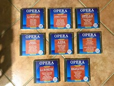 8 CD OPERA LIRICA OTELLO AIDA TRAVIATA RIGOLETTO FABBRI EDITORI