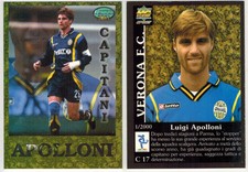 Schede Calcio 2001 Capitani Luigi Apolloni Verona Card C17 Mundicromo