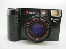 Canon Sure Shot ML AF 35 ML AF35ML fotocamera pellicola 40 mm obiettivo 1,9 flash difettoso