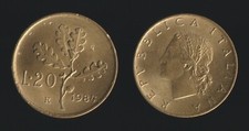 Lire 1984 ramo quercia - 20,