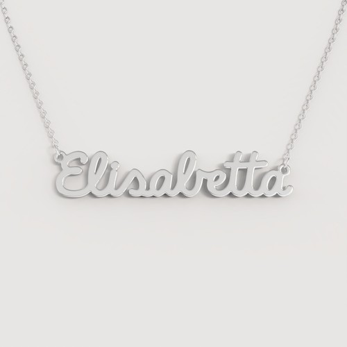 Collana nome donna acciaio - collana,