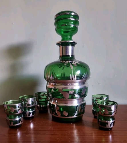 Venetian murano green glass - green,