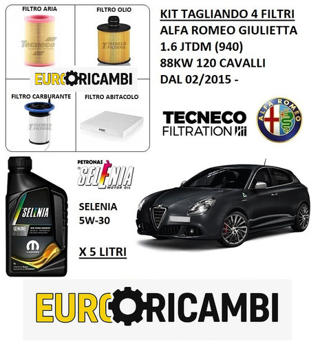 Kit tagliando filtri 5lt - kit, 4