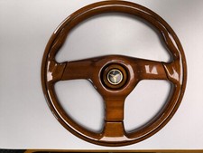 VOLANTE D'EPOCA MERCEDES LEGNO LUCIDO ADATTABILE ANCHE AD ALTRE VETTURE