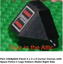 Lego 1x 2468pb02 Pannello Nero