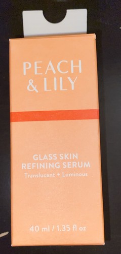 Peach lily glass - peach,