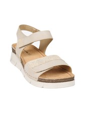 Riposella Sandali donna con zeppa e cinturini a strappo