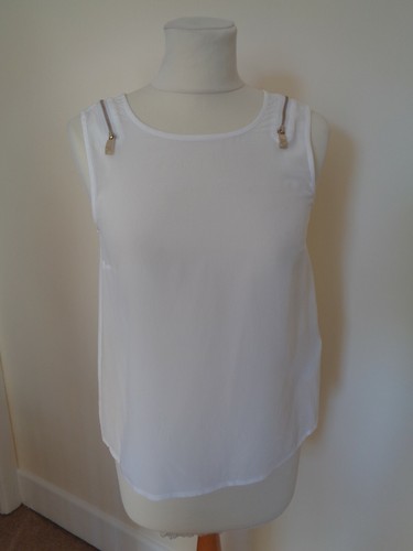 Armani top smanicato seta - armani, in