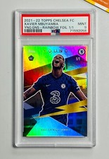 Topps PSA 9 Xavier Mbuyamba 1/1 Rainbow Foil Young Guns Chelsea FC Rookie